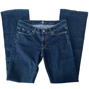 7 For All Mankind Dark Blue Boot Cut Jeans
